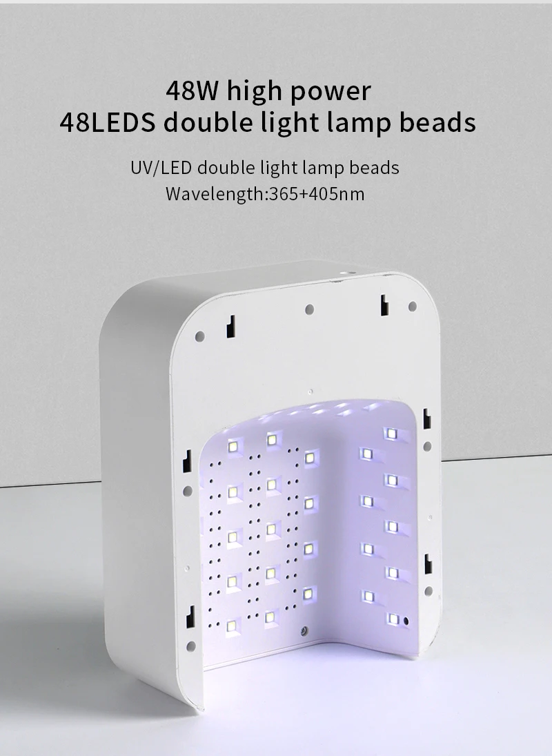 Professional 48W 48LEDs 2 In 1 Hand Pillow UV LED Nail lamp Nail Dryer UV Lamp Machine Gel Curing with Auto Sensor for Salon
