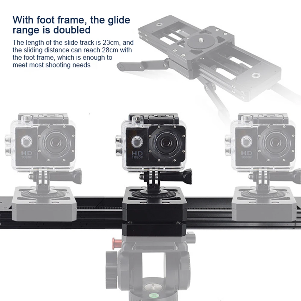 Flexible Aluminum Alloy DSLR Video Camera Motorized Mini Moving Track Slider Dolly for Photography Film Shooting