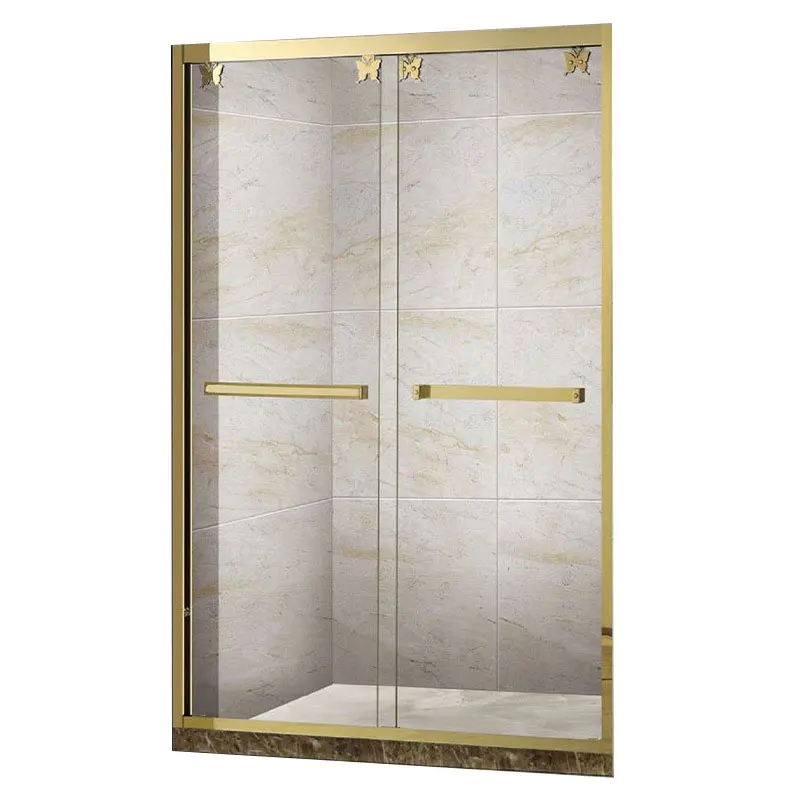 Hotel wholesale factory price high quality shower enclosure customizable sliding square tempered glass shower rooms