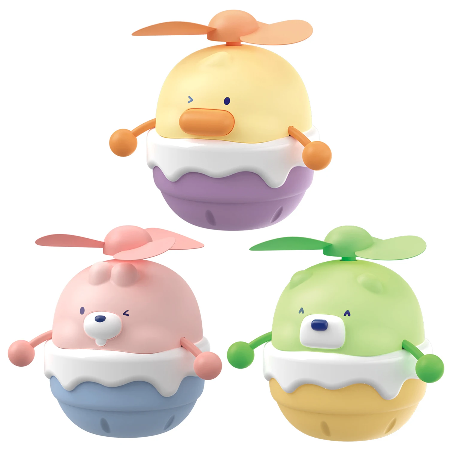 Small Mini Portable Neck Fans Electric USB Rechargeable Fans Cooling Outdoor Summer Toys