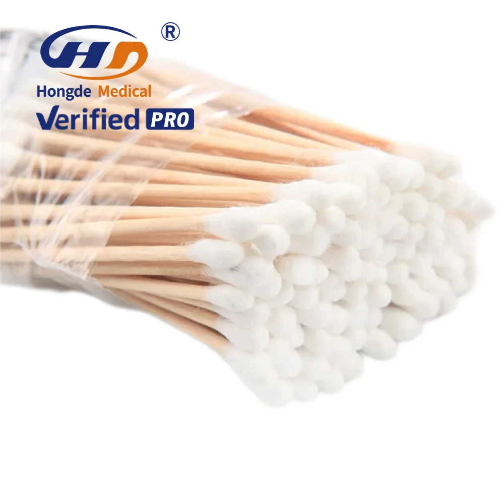 Applicator Absorbent Tipped Natural cotton swab bud applicator cotton bamboo stick Q tips