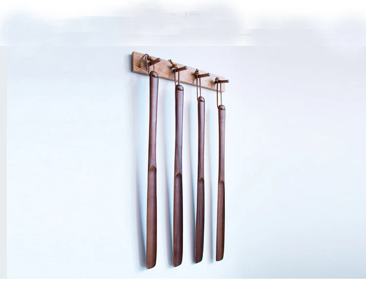 
Walnut Wood Shoehorn Wood Long-Handled Wooden Shoe Horn factory 