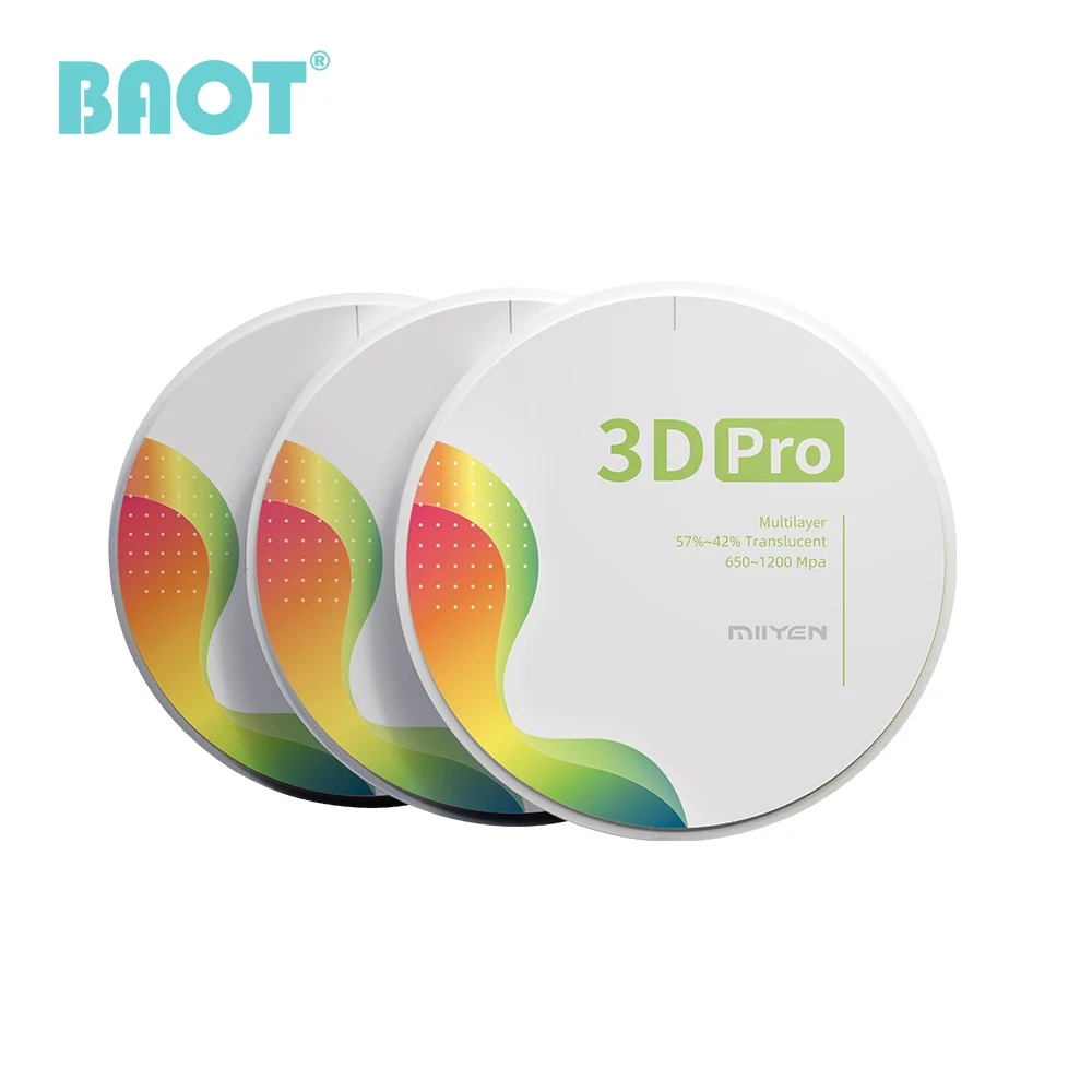 Baot Open System 3D Pro ML C1 98*14 мм стоматологический лабораторный материал циркониевый блок цирконий без