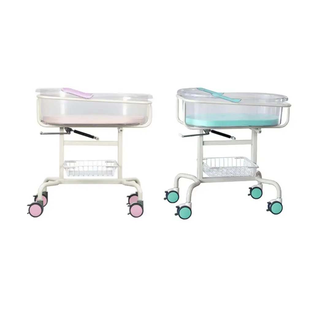 High quality ABS hospital medical baby cot newborn baby crib