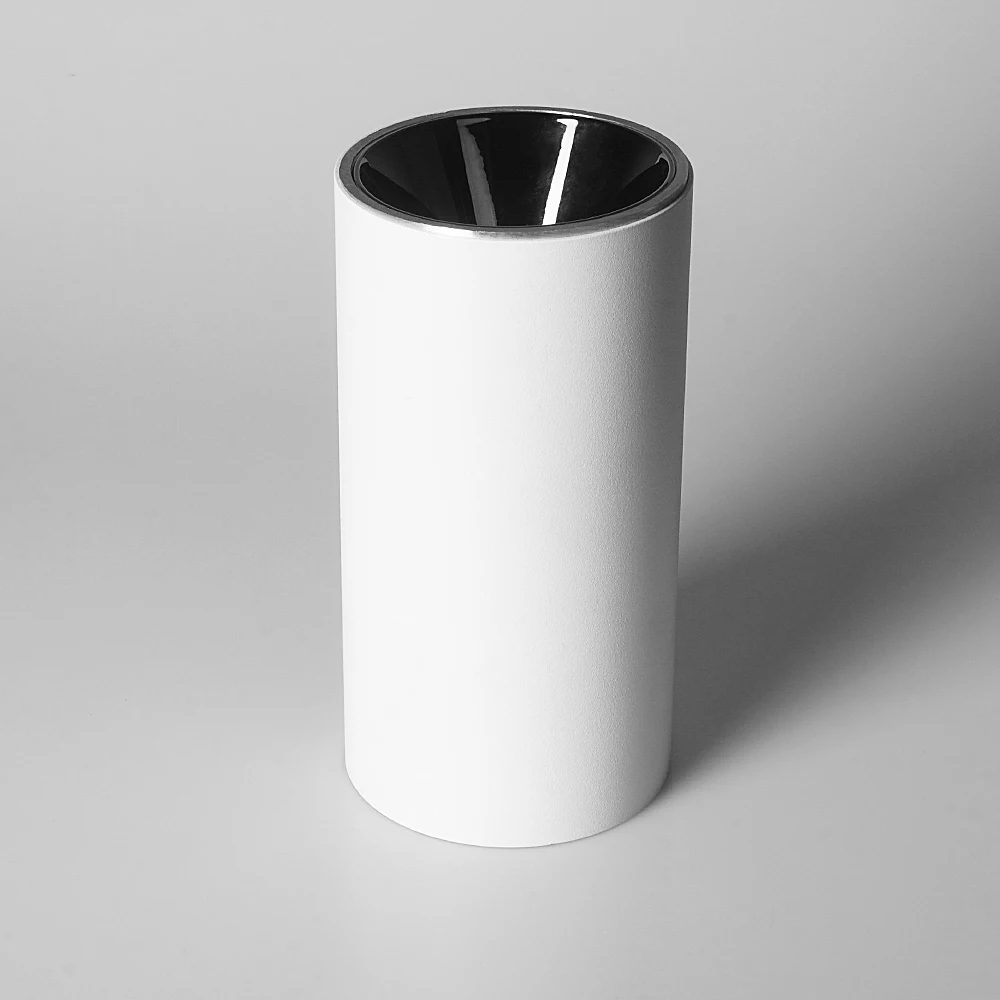 manufacturer high quality Italy deep die casting decorative  round cylinder aluminum black MR 16 GU 10 frames