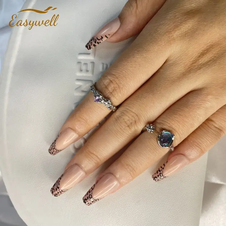 Ins New Fashion Hand-made High Quality Press On Nails Private Labeling Customized Acrylic Artificial Gel Art Nails Packaging Box