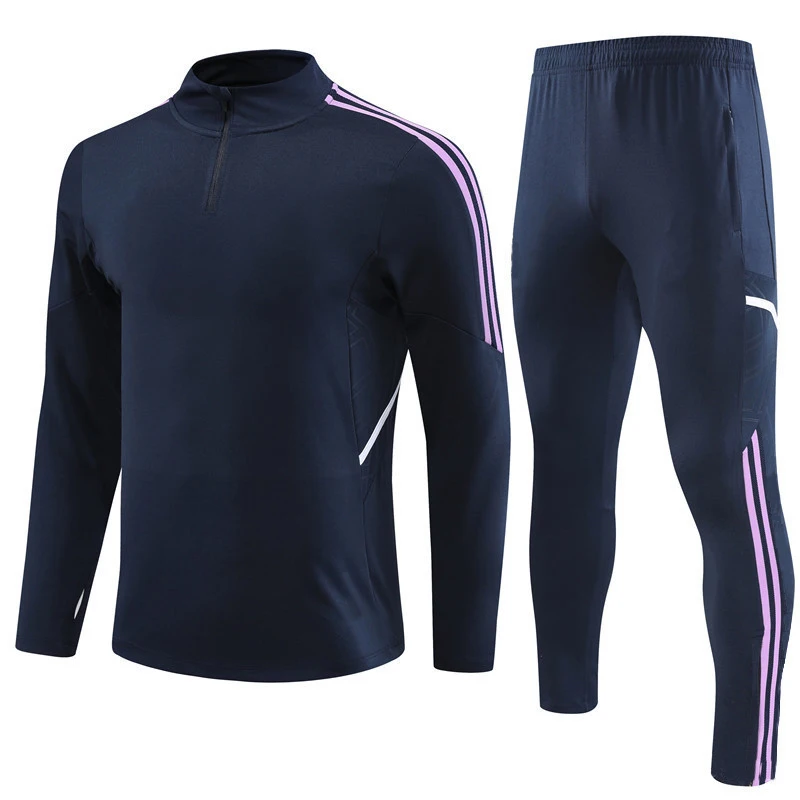 Custom New Arrival Track Suit Soccer Men Tracksuit Long Sleeves Club Soccer Jacket Tracksuit