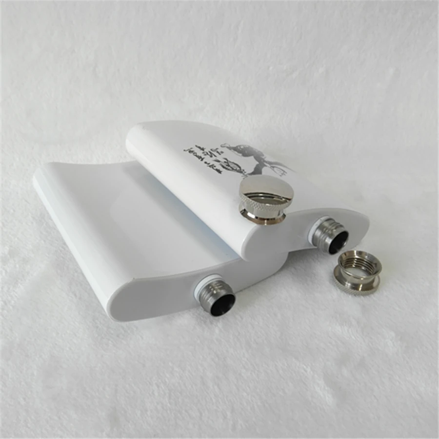 Mini 6oz Stainless Steel Flask for Sublimation Classic Design Style Metal Body