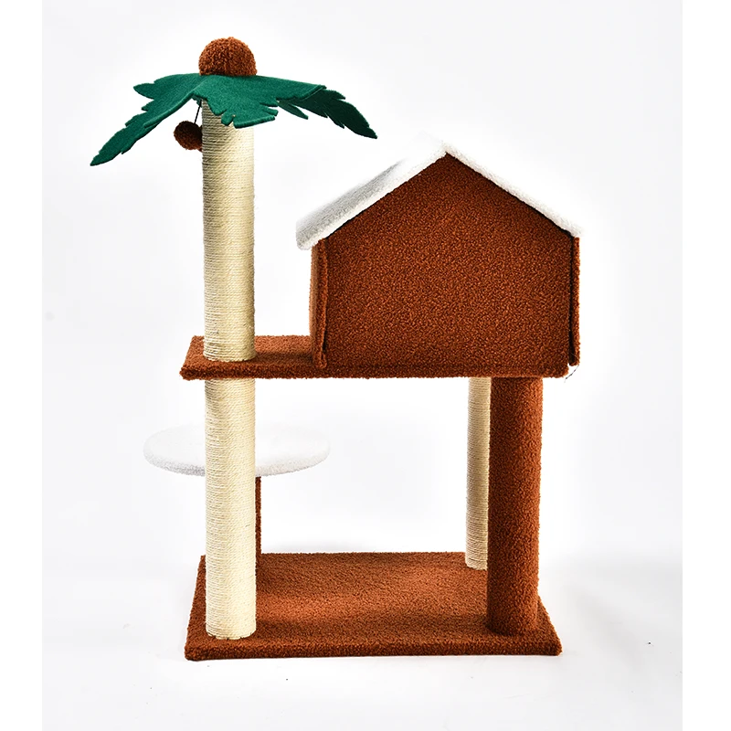 Wholesale Multi-Level With Sisal-Covered Scratching Posts Padded Platform Pet House For Large Cats Cat Tree