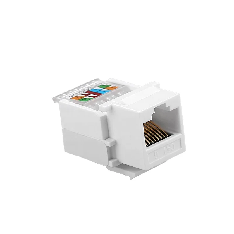 Cat6  UTP Toolless 90 degree RJ45 Keystone Jack