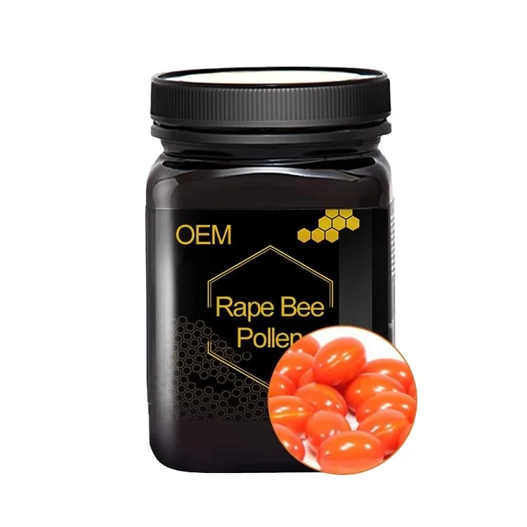 OEM Bee Pollen+ Royal Jelly + Propolis Capsules Organic Pine Pollen New Product