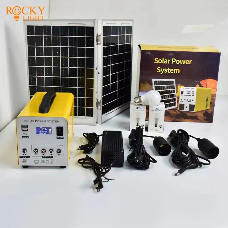 Solar power generation system Household emergency power energy storage power Portable solar energy storage system components
