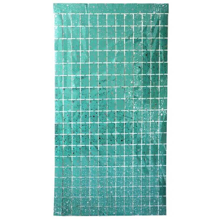 1Mx2M Glitter Square Foil Curtain Wall Decoration Backdrop Foil Tiles Curtains 2021 Foil Curtain Backdrop