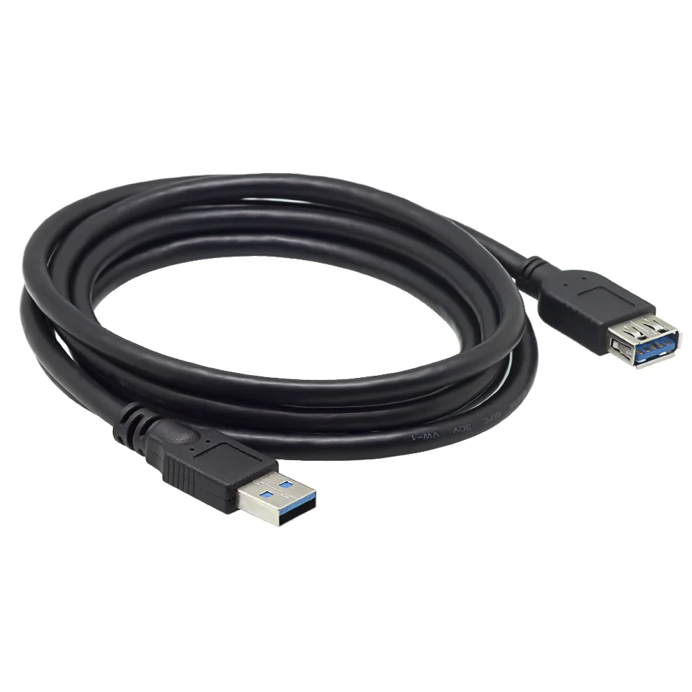 USB Extender Cord Data Transfer USB 3.0 Extension Cable a Male to Female 1M USB3.0 Extension Cable 4 Times Blue 12months