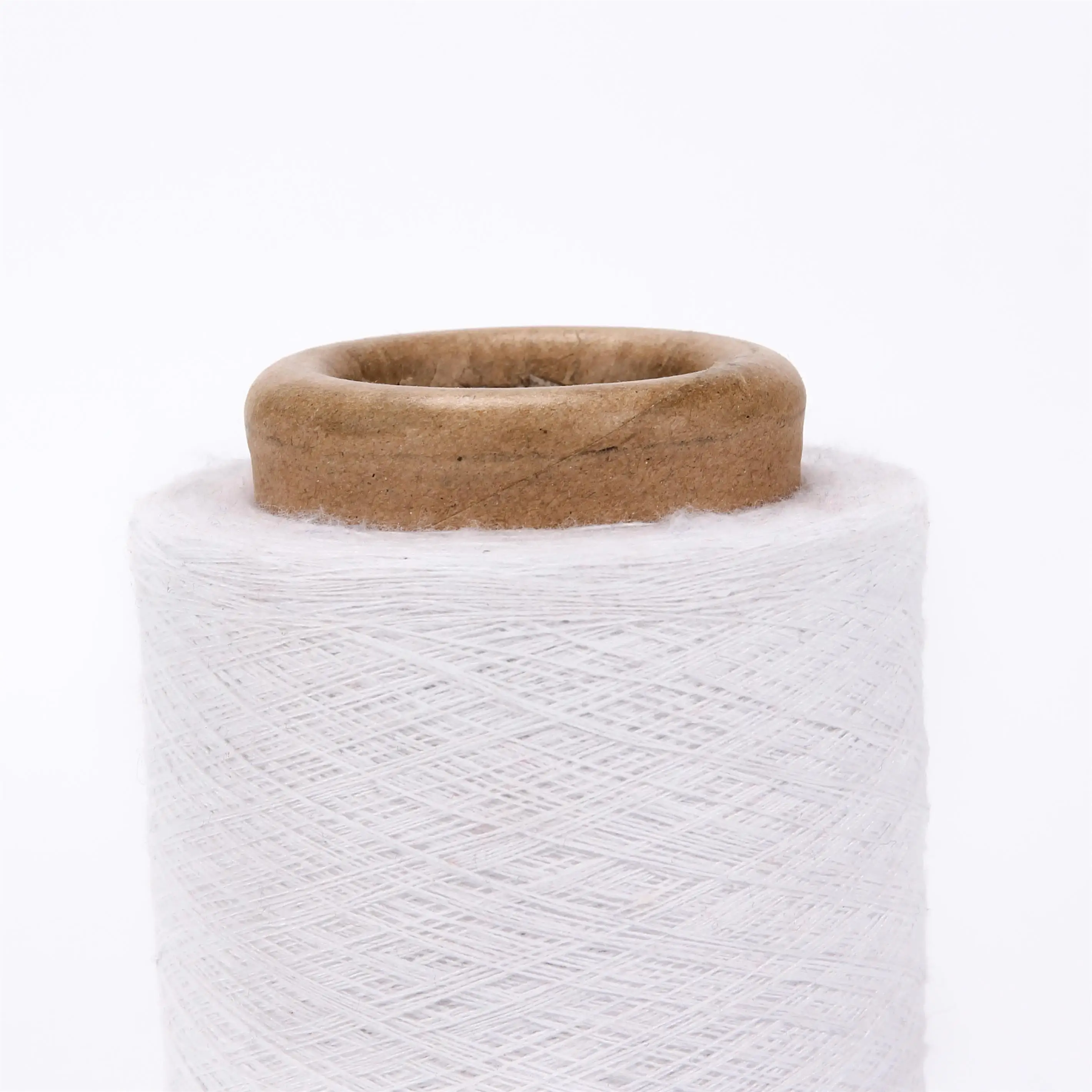 3s bleached white white good evenness regenerated blended cotton woven yarn