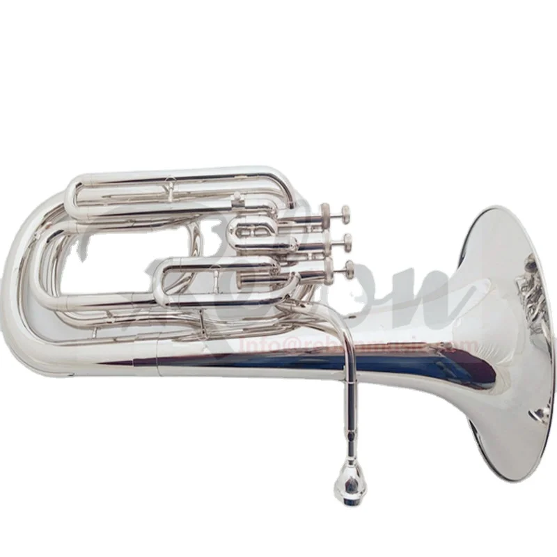 
Weifang Rebon B key Nickel Silver Baritone tuba with soft case 