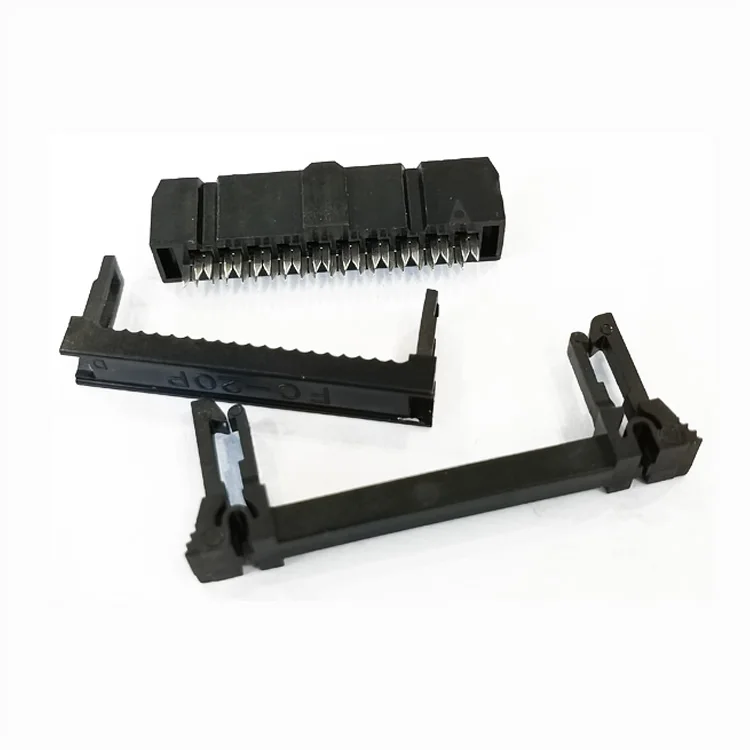 FC-20P IDC Connector 2.54mm IDC Crimping 0.635 / 1.0 / 1.27 Grey Flat Ribbon Cable Female Header Connector