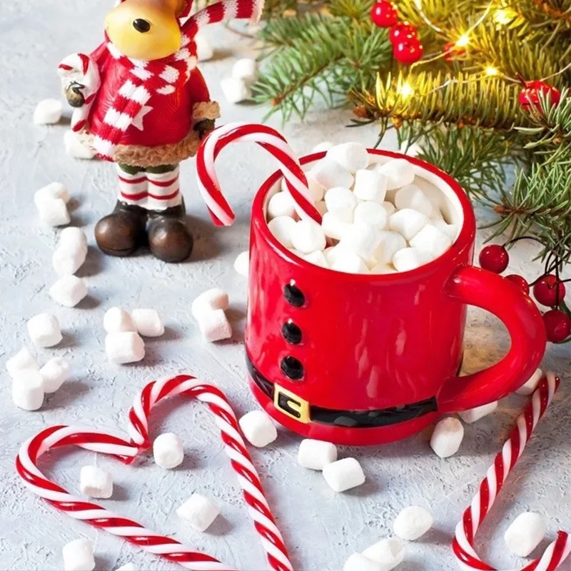 15cm Christmas Tree Decoration Xmas Candy Cane Lollipops Red and White Candy Pendant Home Decor Party New Year Navidad Ornament