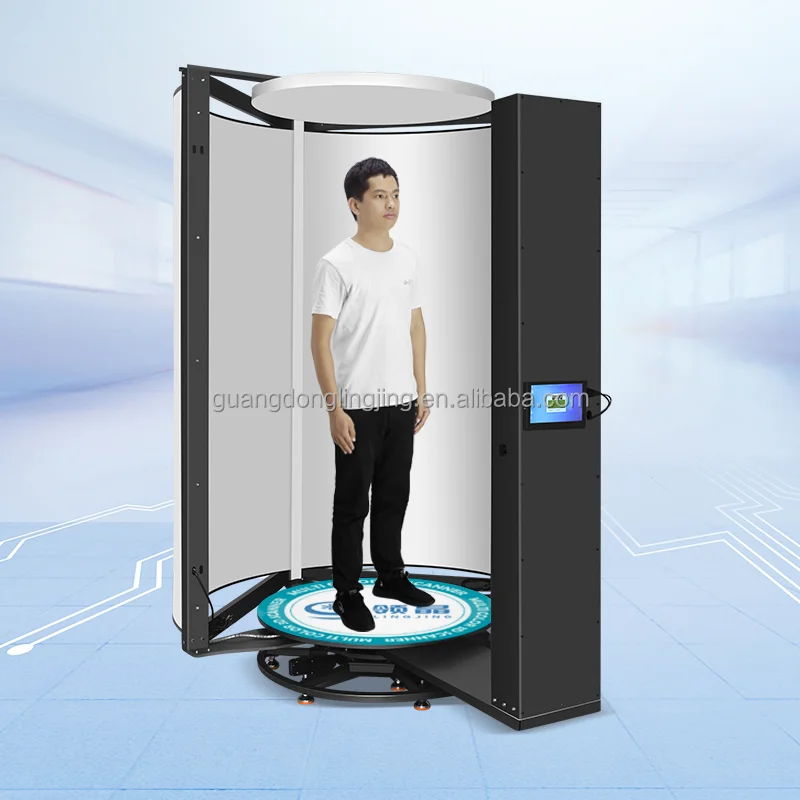 800W Full Color Automatic Simple Operation High-Precision Real Person 360-Degree Camera 3D printing Scanner for Photo Studio