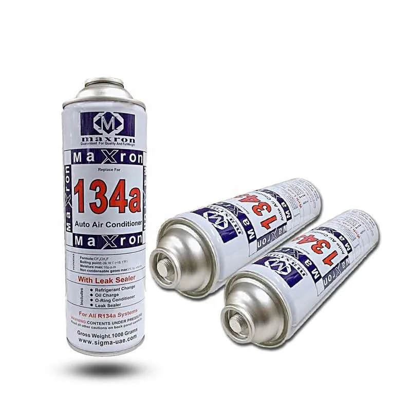 Automobile refrigerant R134a, gross weight 800g, net weight 620g, snow type refrigerant, sold directly in the factory