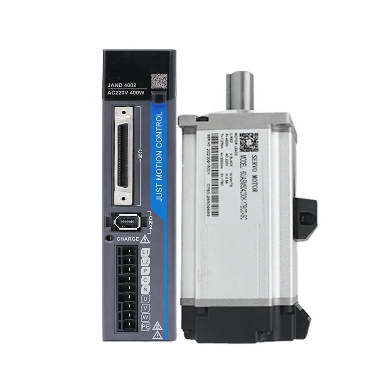 60JASM504230K-17B-SC+JAND4002-20B Factory Manufacture 220V 1.27N.m 3000rpm AC Servo Brake Motor and Drive 400W