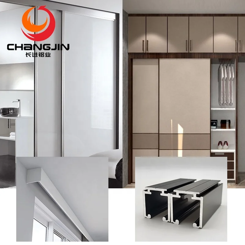 Manufacturer Heavy Duty Aluminum Sliding Door Tracks Profiles Mill Finish Sliding Door Rail