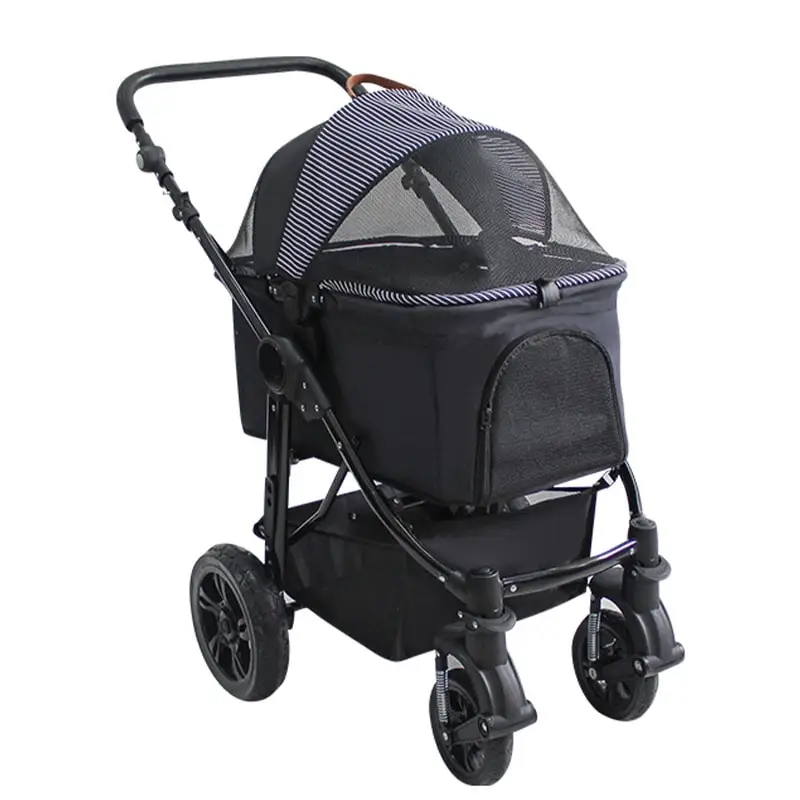 Luxury Designer 1piece Travel Petstroller  Carreolas Para Perros Small Trolley Dog Pet Stroller For Dog