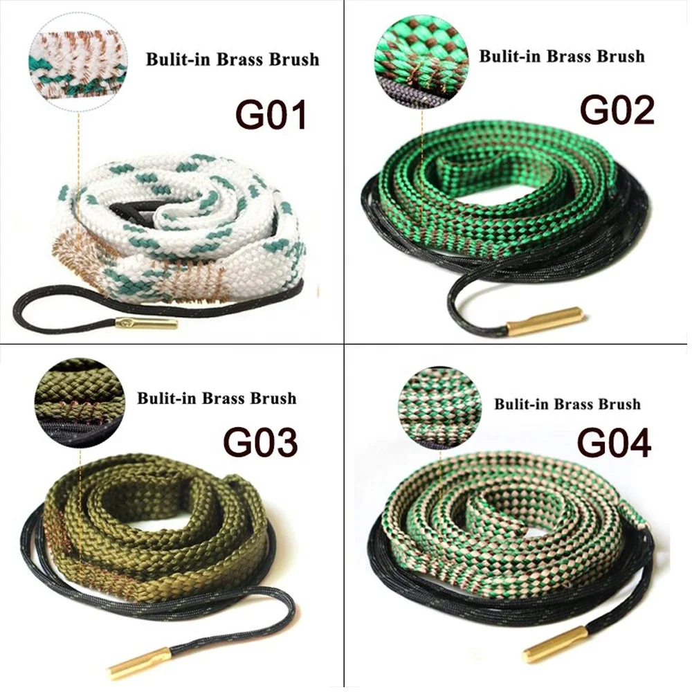 Bore Cleaning 22 styles Reusable Cleaner Keep Clean and Ready with Snakes Rope Hunting Bore Cleaning Rope Cleaner