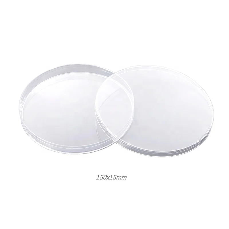 150x15mm Petri Dish  Sterile Cell Culture Dish Flat transparent surface