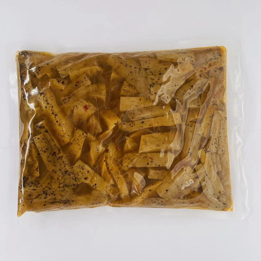 Premium Quality 1Kg Bagged Seasoned Edible Bamboo Shoots Menma with Black Pepper flavor for Noodles