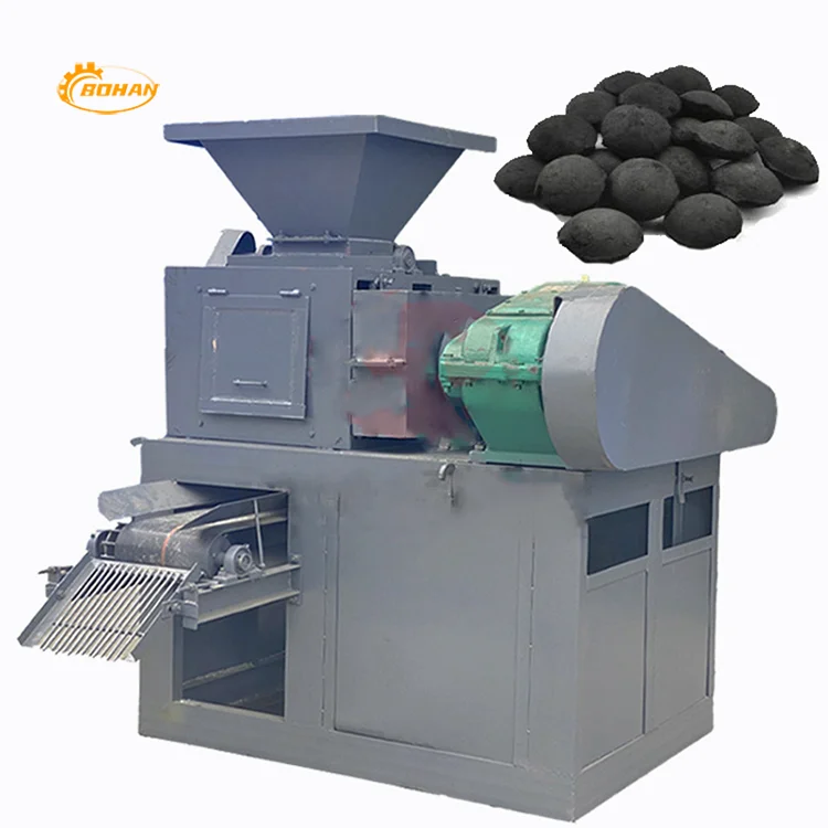 Rolling ball pillow shaped charcoal briquetting machine, coal elliptical briquetting manufacturing machine, price