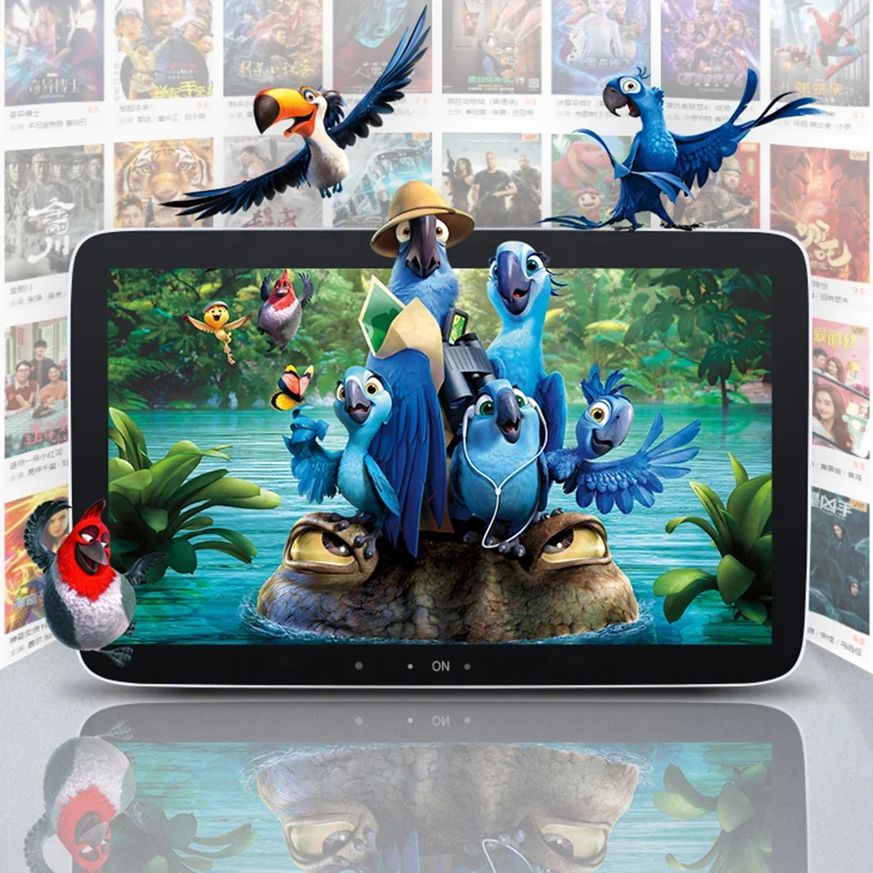 Included Plug-in Device Two Pcs 13.3 Inch Android 11 HD 3+32G Full IPS Touch Screen Headrest Monitor for Mercedes GLC S E V GLS