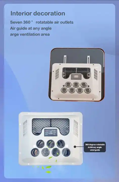 Ac roof air conditioning unit for vehicles with mounted aircon motorhome vehicle van roof mini ac unit air conditioner for truck
