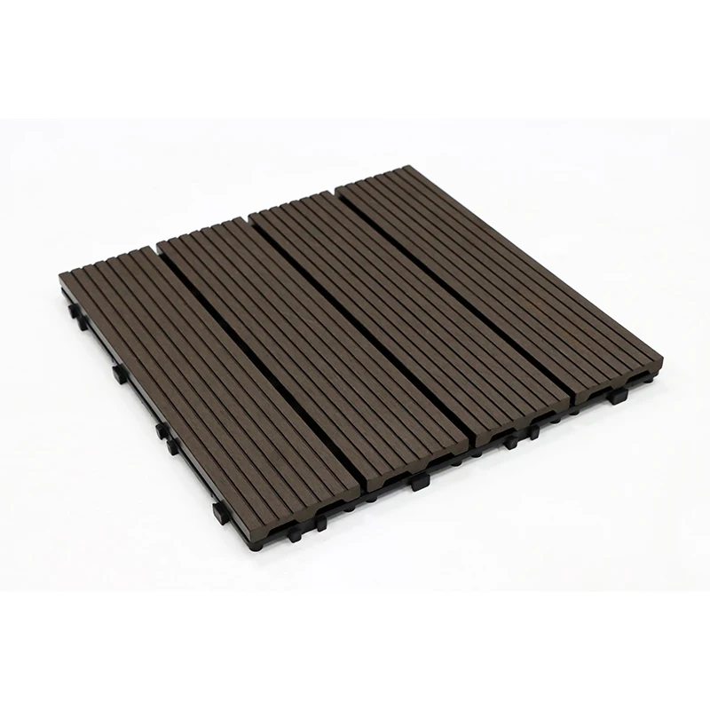 Wpc Diy Board Decking Tile Wood Plastic Composite Wpc PE Decking Flooring Engineered Wood Flooring Easy Install