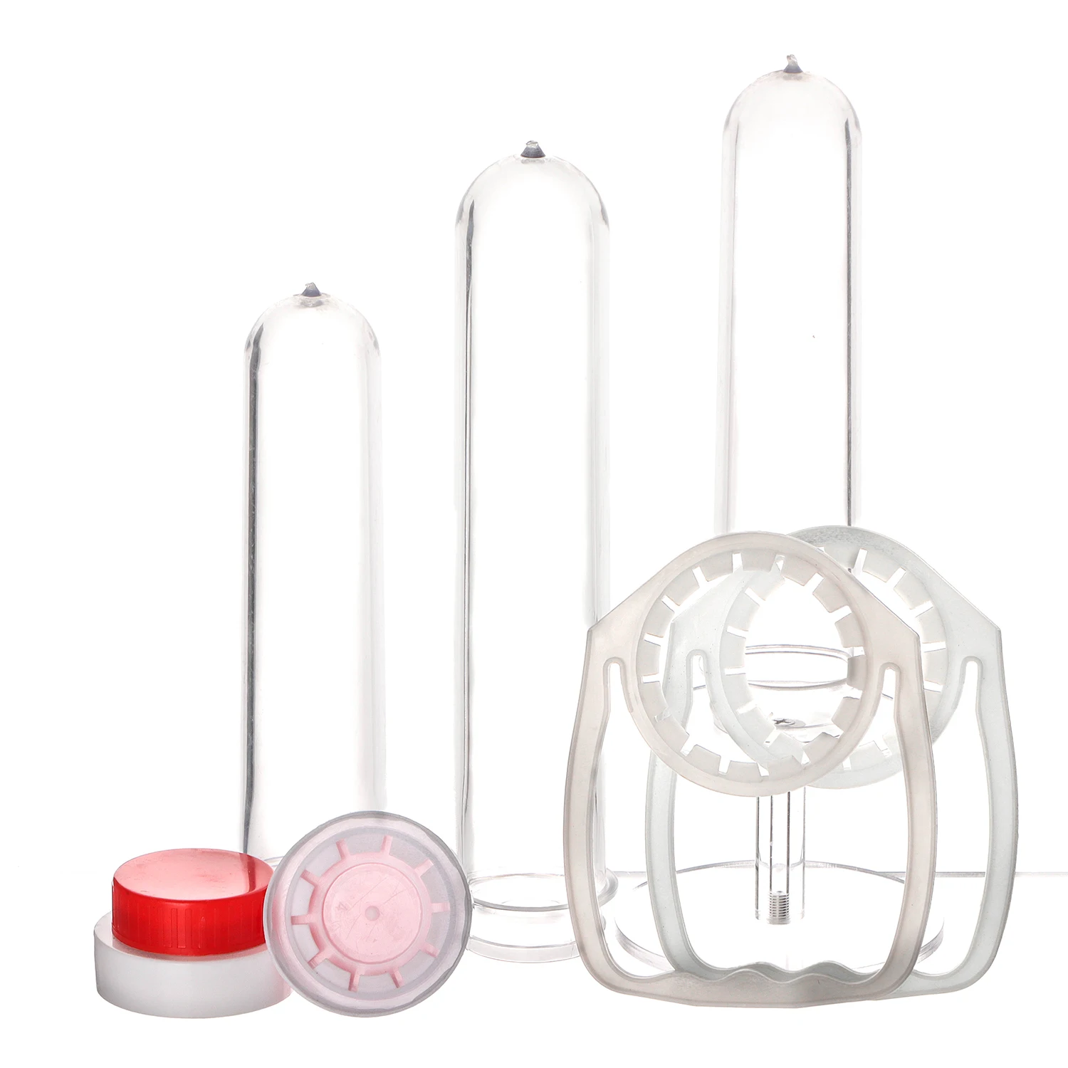 Customized Various Sizes Clear Cosmetics 28mm 44g PET green red Edible Oil Bottle Preform