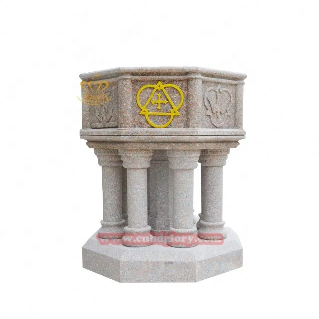 Christ Church Cathedral Stone carving font design art sculpture Marble baptismal font basin