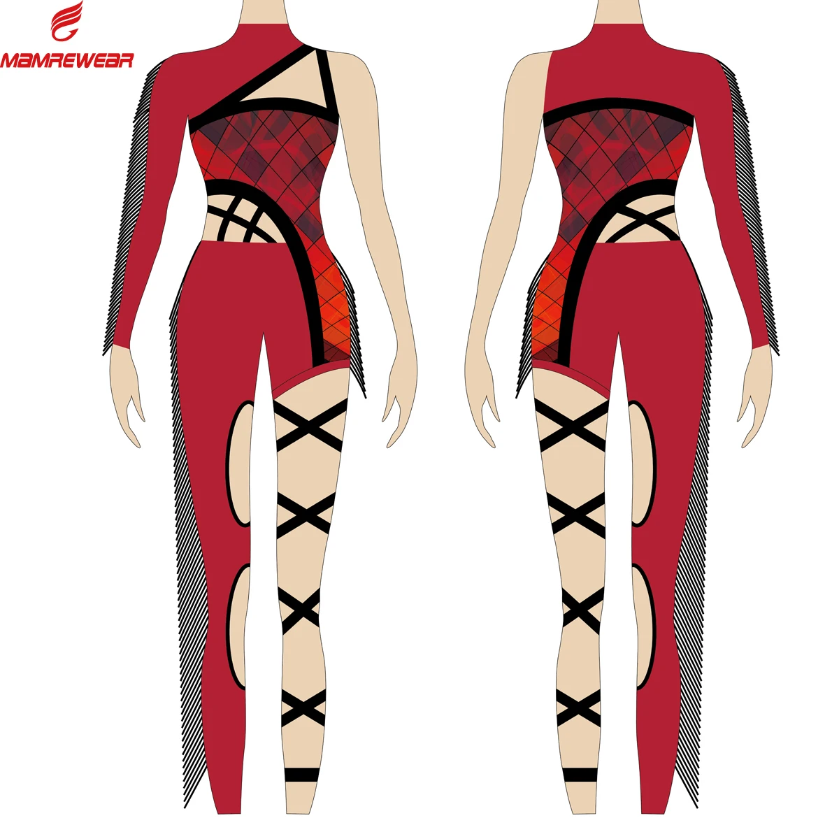 Majorette Cheerleading Jersey Majorette Dance Costumes Girls Uniformes Custom Fringe Majorette uniforms