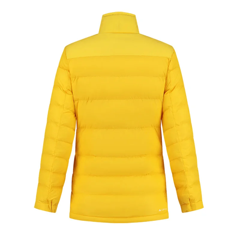 High quality men stand collar quilted contrast color warm down padded jacket