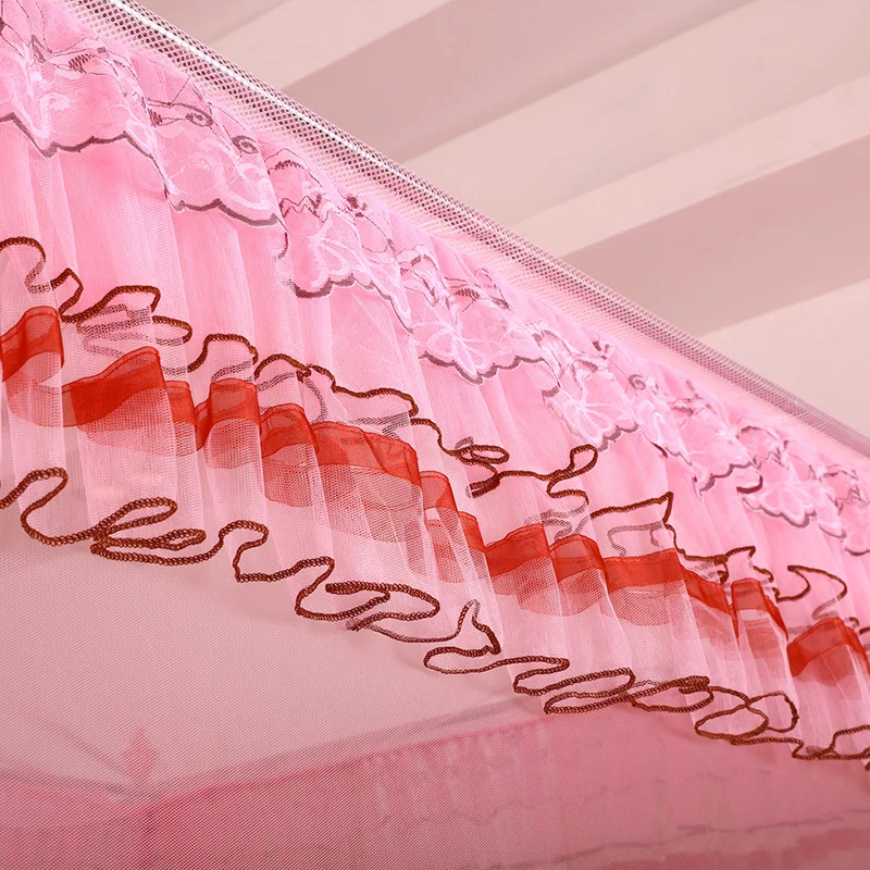 Long lasting durable lace design u shape home indoor family environmental friendly mosquito bed net