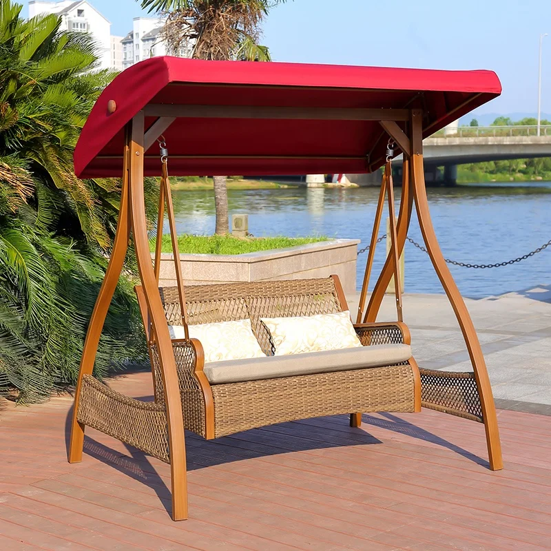 Modern design garden swing sets patio patio swings cushion swing chair canopy