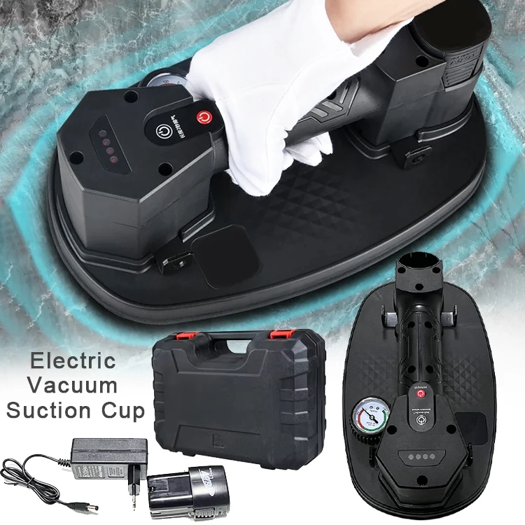 Rough Stone Rock Surfaces Grabo Tool Electric Vacuum Suction Cup Lifter for Wood Drywall Granite Glass Tile Heavy Lifting Tool