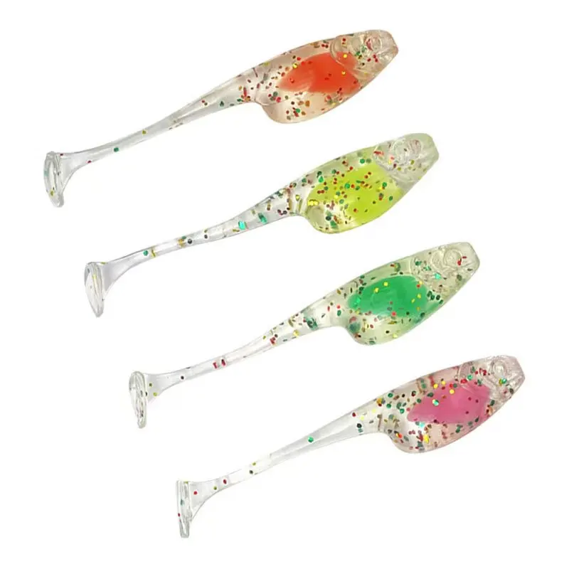 0.8g Hot selling Ttail lure soft bait  Brand new fishing gear Manufacturer supplies simulated fishing bait with large swing tail