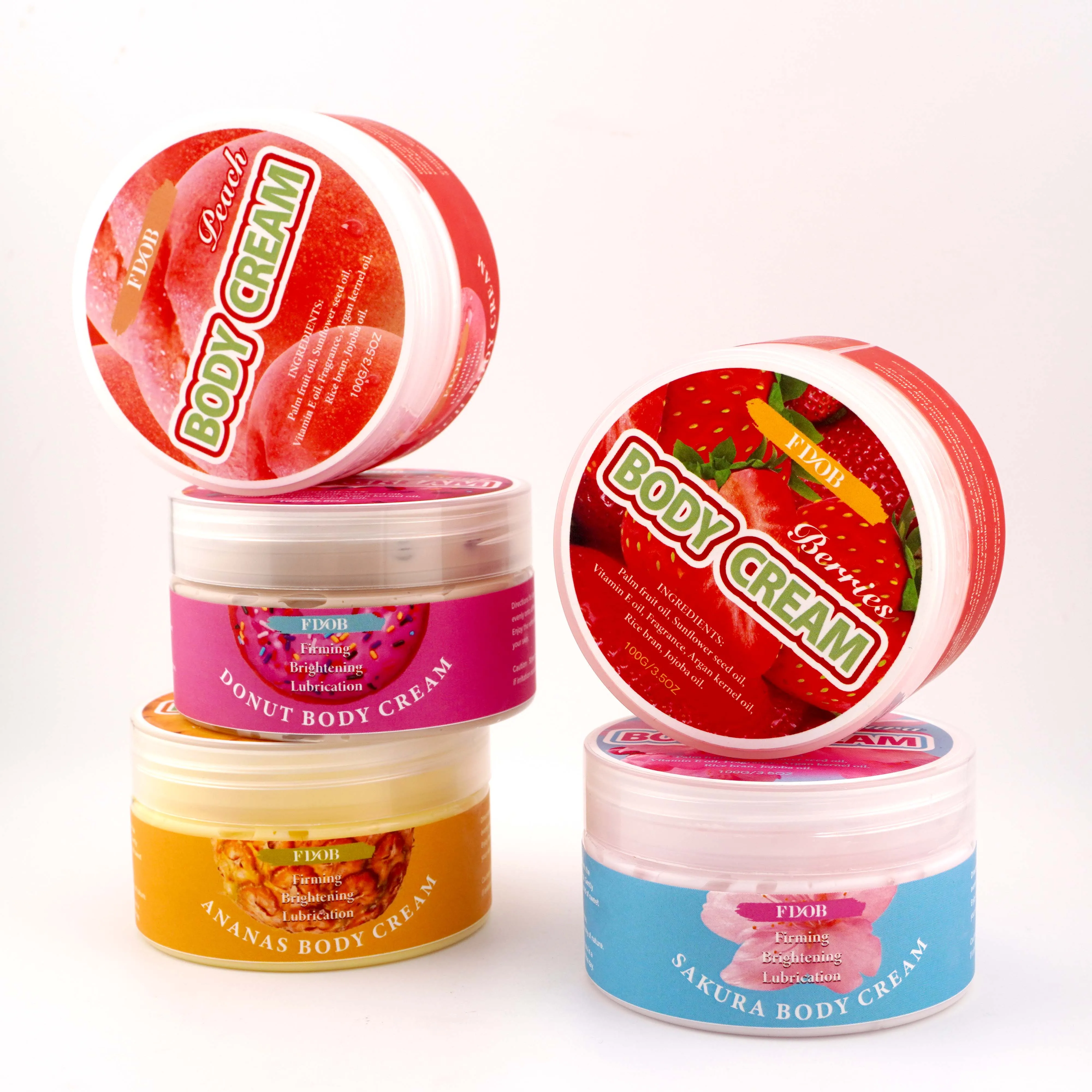 Wholesale  Body Lotion Body Cream Customizable Fragrance Sakura Shea Butter Shea butter for Body