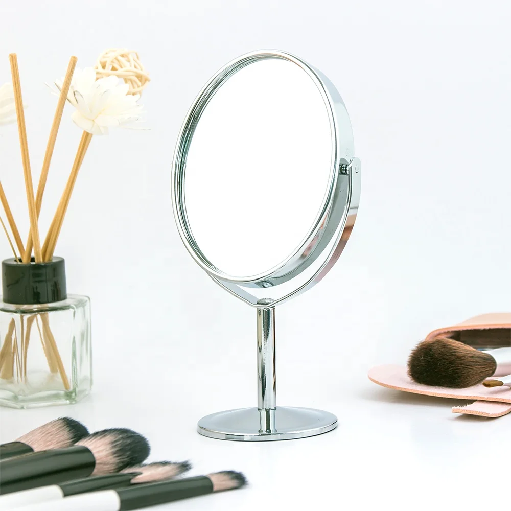 Oval Metal Framed High Quality Double Sided 360 Magnify Beauty Makeup Mirror