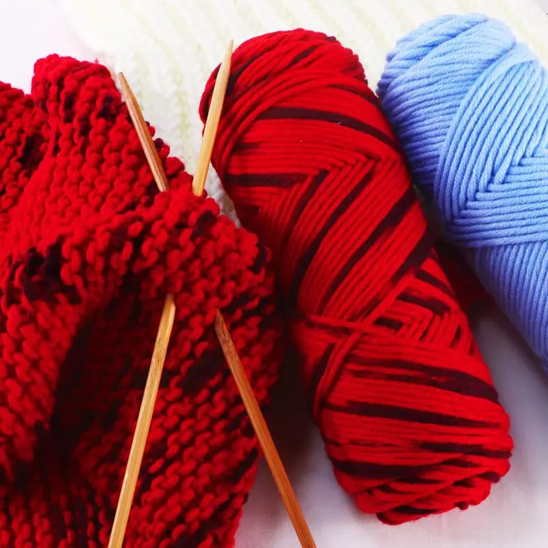 HENGYI 100% Acrylic Hand Knitting Yarn DIY 8 Ply Soft-feeling Anti Pilling Milk Cotton Cheap Manufactory Sale Spun Yarn