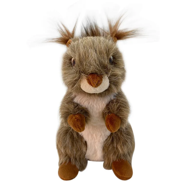Simulation squirrel dog toy plush hunting toys for dogs hidden seek animals chew toy pet new fur supply