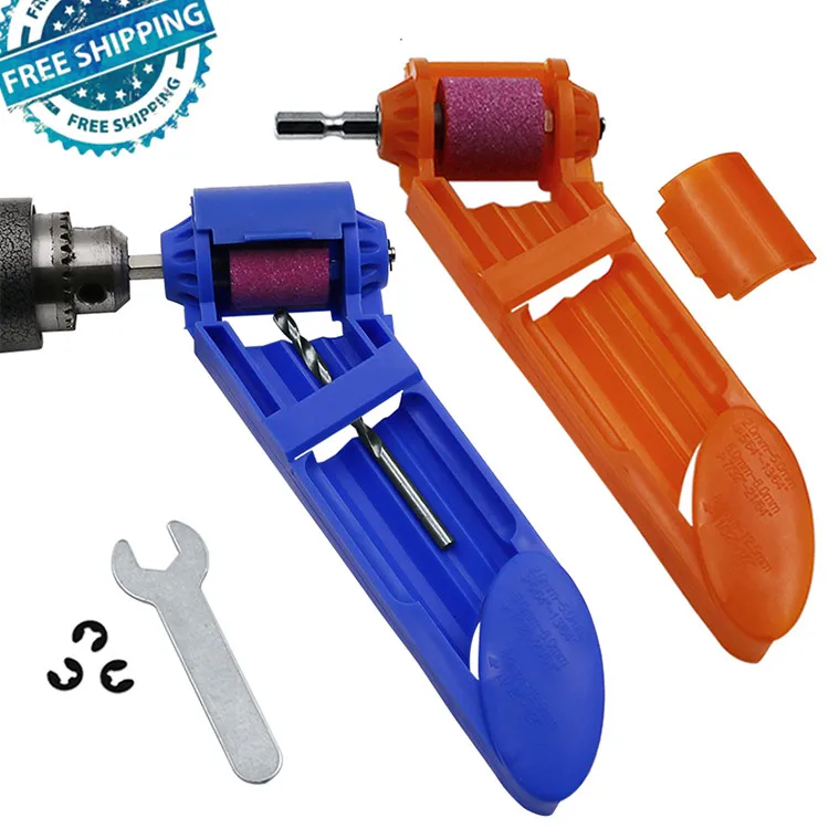 
Free Shipping 1set Corundum Grinding Wheel Drill Bit Sharpener Titanium Drill Portable Drill Bit Powered Tool Parts 