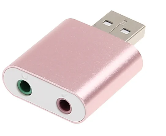 HS100B Высокая микросхема USB 2 0 7 1 канал 3D Виртуальная Аудио Звуковая карта адаптер для