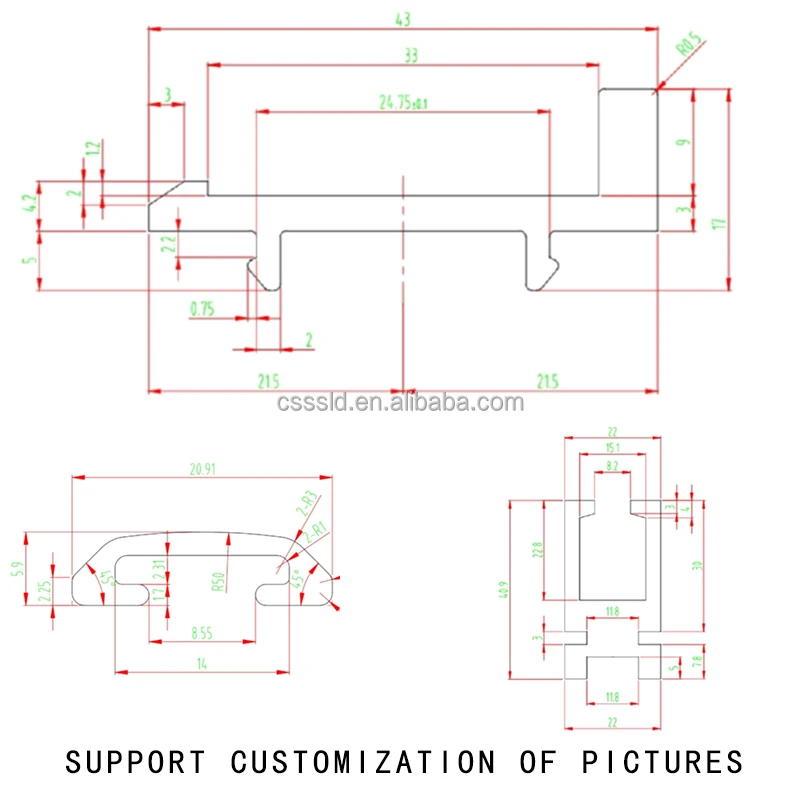 China Factory Custom Uhmwpe Plastic Profile Wear Strips For Conveyor System Customized Extruded Plastic Wear Strips