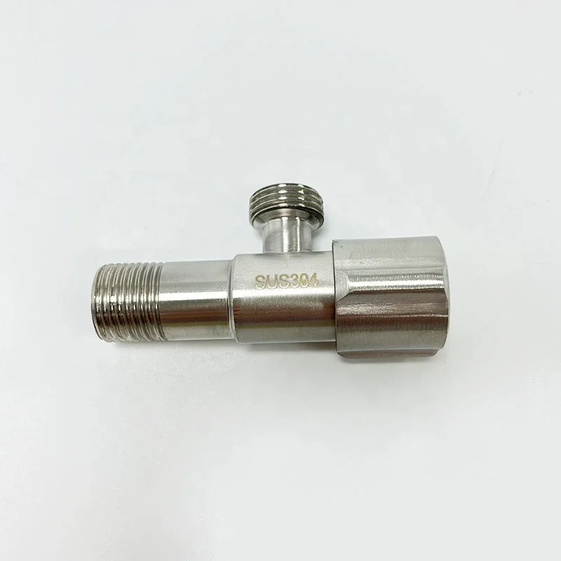 Лидер продаж, оптом, картридж с угловым клапаном из нержавеющей стали 304, треугольный клапан для умывальника, угловой клапан для туалета